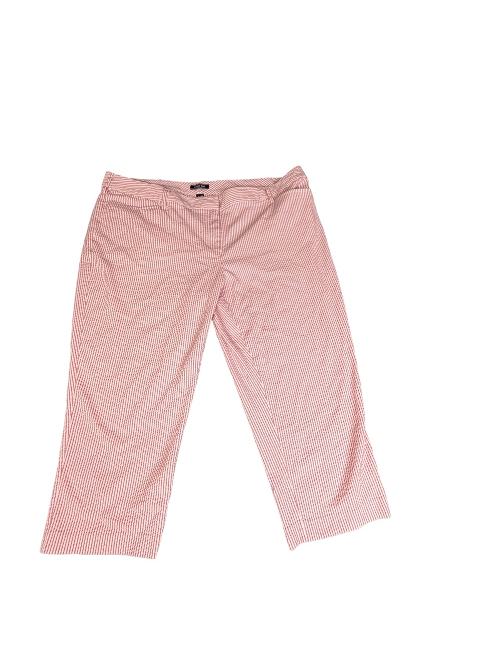 Lands' End Pink Striped Seersucker Ankle Pants- size 22W